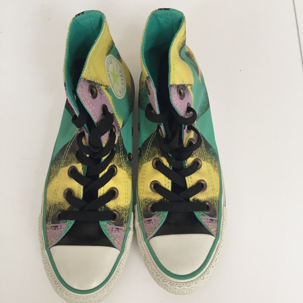 Converse Multi Colored All Star HT Sneaker Size 5 - Picture 2 of 3